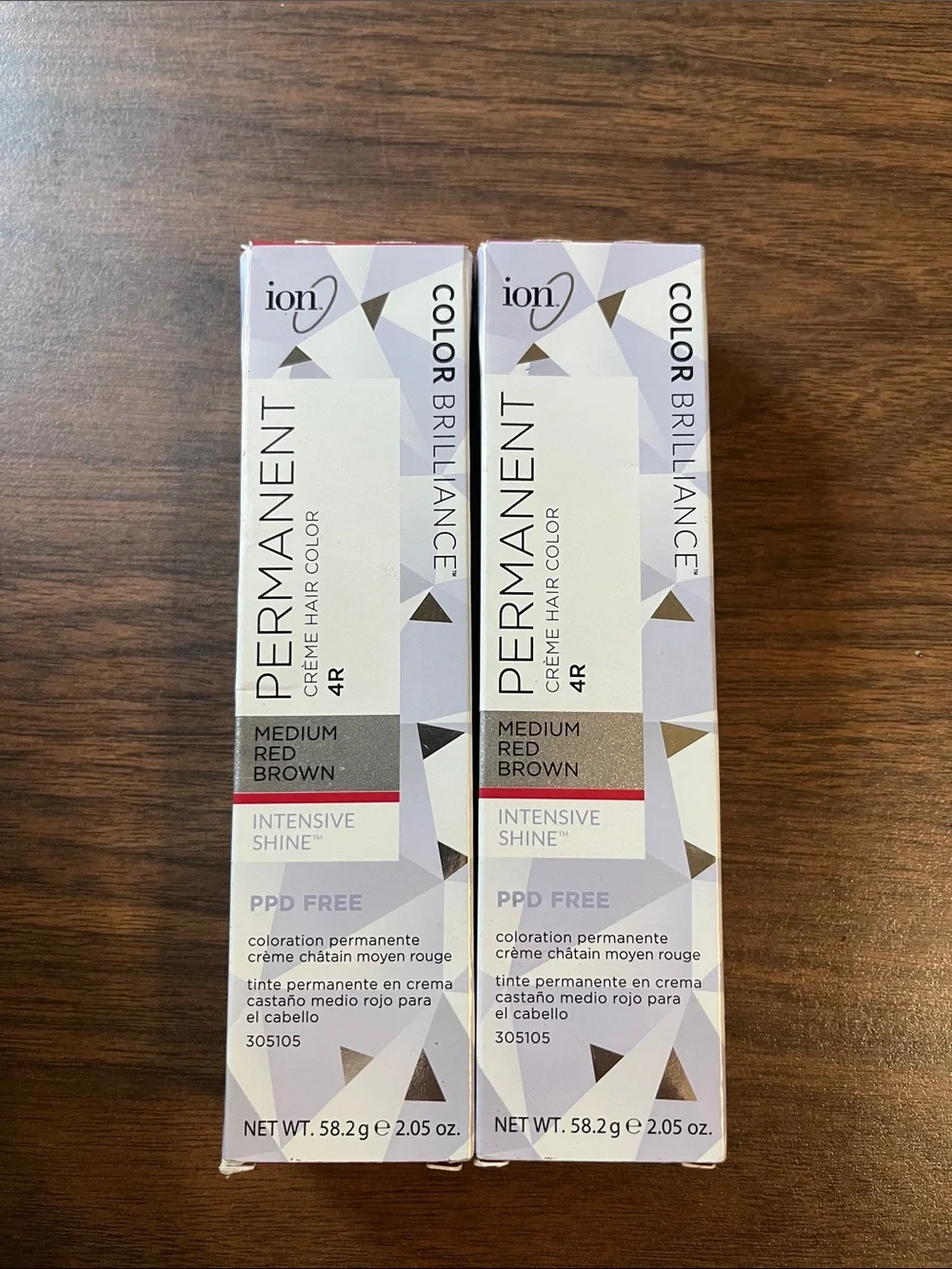 Color Brilliance Permanent Creme Hair Color 4R Medium Red Brown